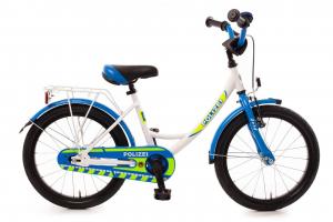 Детский велосипед Bachtenkirch Polizei (Edition 2025) 18" - 18 дюймов - Tiefeinsteiger - 2025, цвет Weiß|kristallweiß/blau