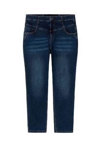 Узкие джинсы с широким поясом с завышенной талией sheego, цвет Dark Blue Denim