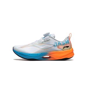 LINING YOUNG Кроссовки для бега с низким верхом, противоскользящие, амортизирующие, износостойкие, дышащие, белые, оранжевые