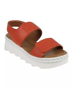 Женские сандалии Voss на платформе с двойным ремешком и регулируемым ремешком GC Shoes, оранжевый