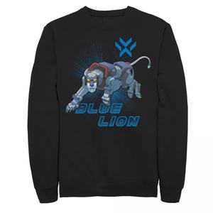 Мужской свитшот Voltron Legendary Defender синий Lion Crew Licensed Character