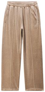 Брюки Alexander Wang Allover Hotfix Mid Rise Relaxed Pant, коричневый