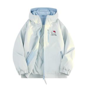 Hello Kitty Hello Kitty SS25 пуховик Unisex Sanrio, синий