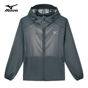 Mizuno Сверхлегкая дышащая быстросохнущая одежда с защитой от ультрафиолета для охлаждения, Iron Gray