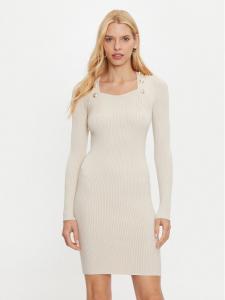 Трикотажное платье приталенного кроя Marciano Guess, бежевый