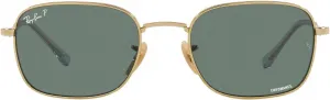 Женские солнцезащитные очки Ray-Ban RB3706 квадратной формы, Gold/Polarized Grey