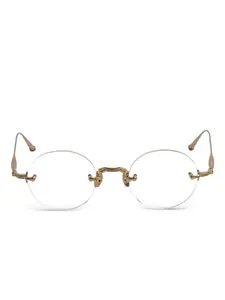 Очки в круглой оправе Matsuda, золотистый