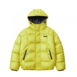 Пуховик Unisex с капюшоном утепленный Jeep, neon желтый