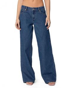 Джинсы Lacey Pocket с низкой посадкой, средняя стирка rinse Edikted, синий