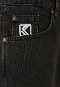 Джинсы прямого кроя Small Signature Tapered Five Pocket Karl Kani, черный
