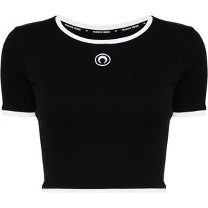 Футболка с вышитым логотипом Marine Serre, черный