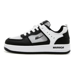 WARRIOR Износостойкие легкие дышащие лоу-топ скейтбордские кроссовки унисекс белый черный, цвет White Black