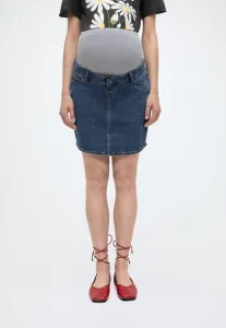 Джинсовая юбка mlcuba, мини-юбка Mamalicious, Medium Blue Denim Detail:Wash