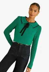 Джемпер стандартного кроя Love & Roses, Green Tipped Bow