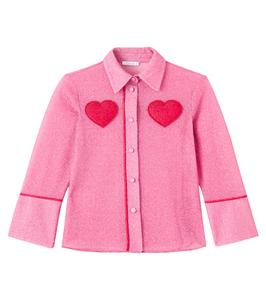 Рубашка с аппликацией Lumière Oséree Kids, Pink/Red Lurex