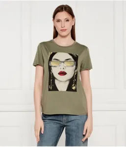 Футболка Солнцезащитные очки Модель Easy regular fit Guess Jeans, зеленый