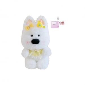 Плюшевая кукла маленькая собака из региона вест хайленд высота 30см AOLETU, Yellow+Puppy Pull-Out Greeting Card