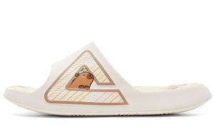 PEAK Сандалии-слайдеры Tai Ji1.0 с амортизацией, противоскользящие, износостойкие, унисекс, парусиновые, белые, коричневые