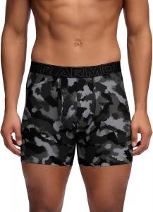 Under Armour мужские боксеры Performance Tech Print 6", Black/Gray