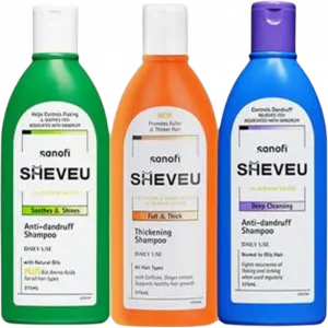 Усовершенствованный набор шампуня и кондиционера Elsun против перхоти и жирности: питает, Sheveu, three-piece set: oil control dandruff treatment фиолетовый bottle 375ml+repairing зеленый bottle 375ml+thickening оранжевый bottle 375ml