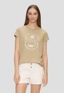 Футболка с принтом mit спереди Qs, Sandfarben