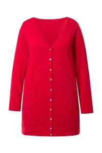 Вязаный кардиган Ulla Popken, красный