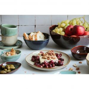 Десертная тарелка Cordelia, набор тарелок из каменной керамики Набор посуды Mäser, бежевый/песочный