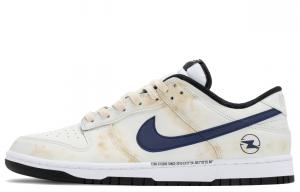 Nike Мужские низкие скейтборд-кроссовки Dunk Generation Z, Lightning Distressed, износостойкие, сине-белый