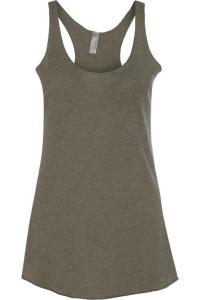 Женская майка-борцовка Triblend Next Level, хаки