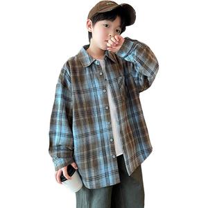 Детская повседневная рубашка с лацканом Moderate EASTERN CAMEL, синий