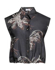 Рубашка Brunello Cucinelli, угольно-серый