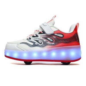 Низкие повседневные кроссовки для детей Wooden Rabbit, черный/красный