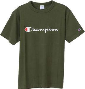 Мужская футболка с коротким рукавом Champion C3-P302Z/C3-X353L, 100% хлопок, классический принт с логотипом, футболка с коротким рукавом, темно-зеленый