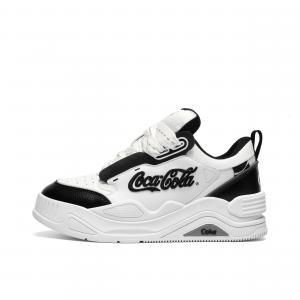 Кроссовки Coca Cola Puffy Low Top Стильные для скейтбординга Унисекс Белые Coca-Cola