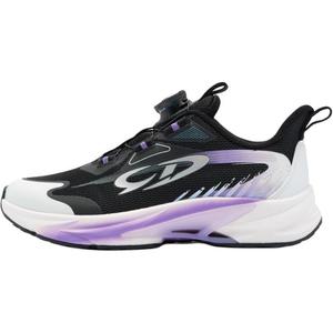 QIAODAN Детские кроссовки с низким верхом, устойчивые к износу и противоскользящим эффектом, черные, фиолетовые, для подростков