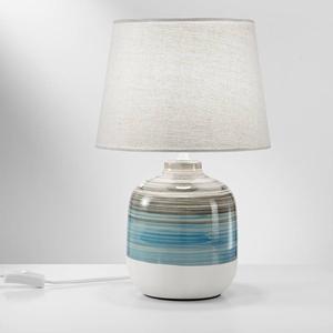 Настольная лампа Luce Ambiente e Design Apache, тканый материал / керамика - 1 пламя