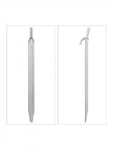 Relaxdays 12 колышков для палатки серебристого цвета