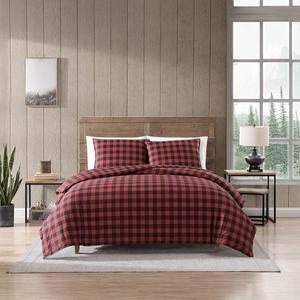 Eddie Bauer Home | Mountain Collection Комплект постельного белья Eddie Bauer Mountain Mountain Plaid, размер King, цвет алый, King, цвет алый, Red/Black