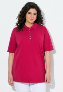 Поло Ulla Popken MANCHES COURTES, Dark Raspberry/Pink