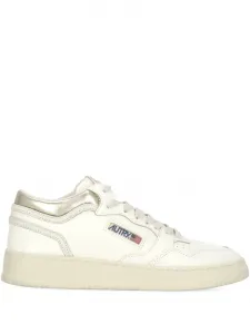 Кроссовки из перфорированной кожи на платформе AUTRY, белый