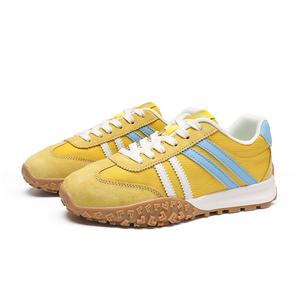 ZHR Женские низкие кеды желтые, цвет Yellow