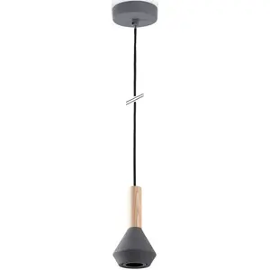 Подвесной светильник MORA GU10 для гостиной и столовой, маленький, современный, дерево и металл, лампа для кухни GU10 Paco Home, серый