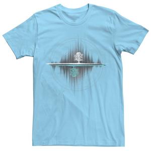 Мужская футболка с рисунком Yin Yang Tree Of Life Soundwave Licensed Character, цвет Light Blue