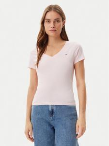 Облегающая футболка DW0DW20458 Tommy Jeans, розовый