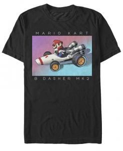 Мужская футболка Nintendo Mario Kart B Dasher Mk2 Racer с короткими рукавами Fifth Sun, черный