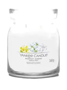 Свеча средней размера с ароматом полуночного жасмина Yankee Candle, белый