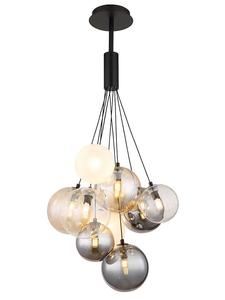 Globo lighting Светодиодный подвесной светильник "Ballgi" в черно-серо-кремовом цвете - (В)90 x Ø 45 см