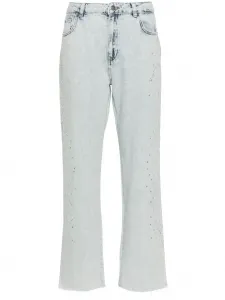 Прямые джинсы Actitude средней посадки TWINSET, синий