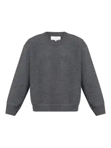 Шерстяной свитер с круглым вырезом Studio Nicholson, серый