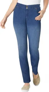 Woman Within Plus Size джинсы Straight Leg с утягивающей панелью